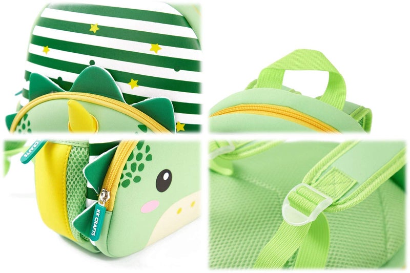 KK CRAFTS Preschool Backpack Toddler Neoprene Animal Schoolbag Lunch backpack for Kids Boys Girls(Dinosaur) - Image 4